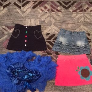Lot of Little Girls Skirts Size 3-4